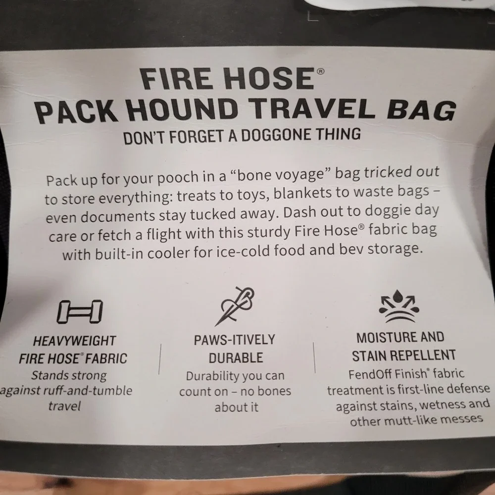 Duluth Trading Fire‎ Hose Pack Hound Bag Gray Gear Duffel Travel NWT 70406